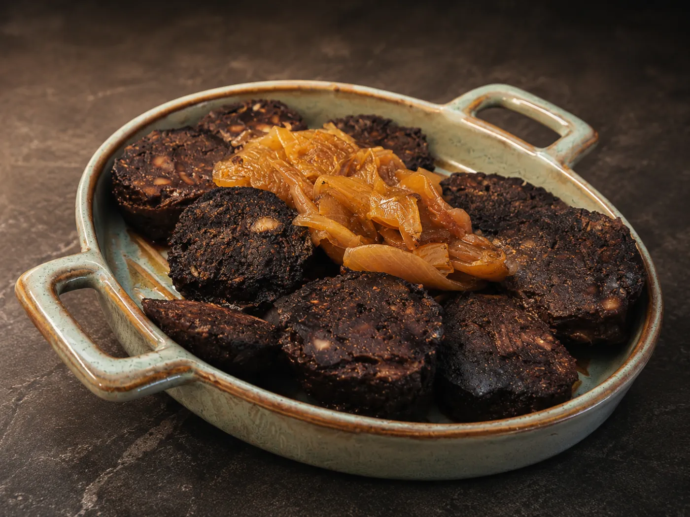 Tapa de morcilla, otra de las que rotan en la Caña + Tapa de Alma Ibérica